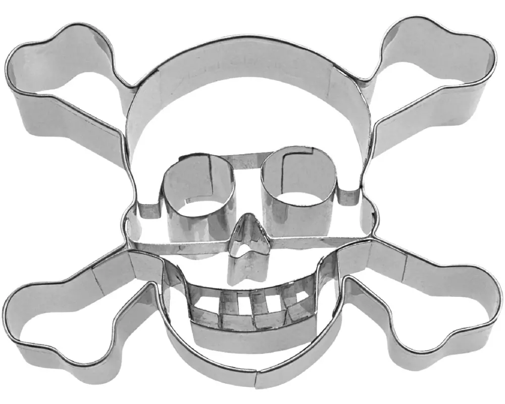 Städter Präge-Ausstecher Totenkopf 9.5 cm, Silber