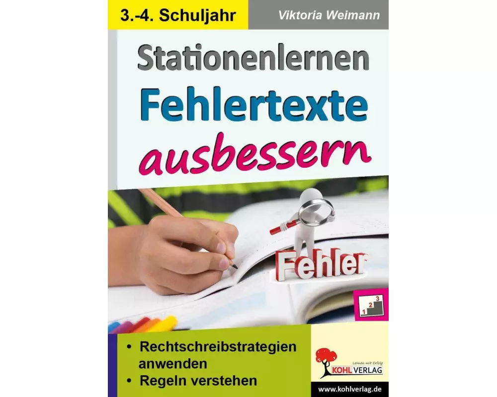 Stationenlernen Fehlertexte ausbessern / Klasse 3-4