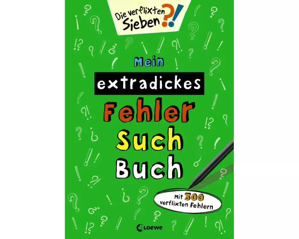 Mein extradickes Fehler-Such-Buch (grün)