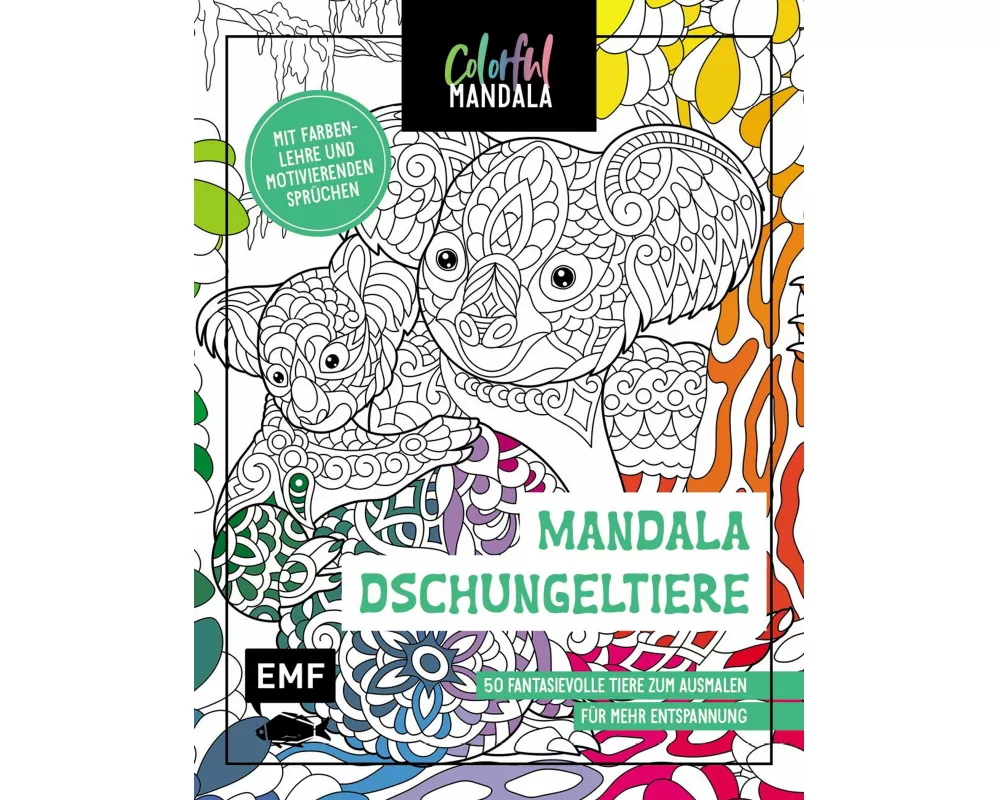 Colorful Mandala – Mandala – Dschungeltiere