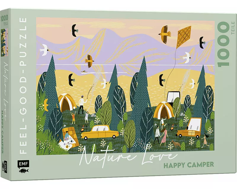 Feel-good-Puzzle 1000 Teile – NATURE LOVE: Happy Camper