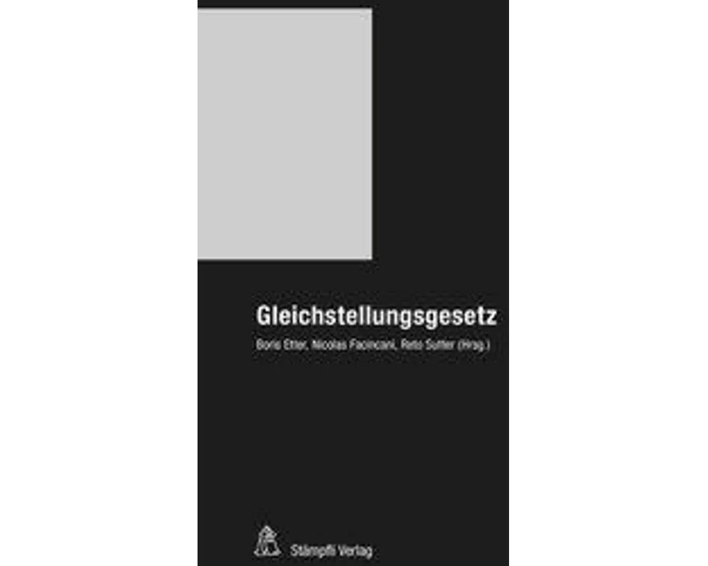 Gleichstellungsgesetz (GlG)