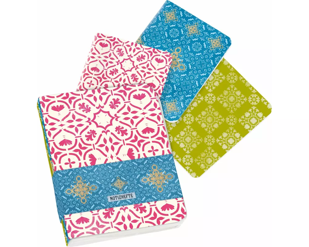 Der Zauber Indiens Mini-Notizhefte Motiv Rosa Kaleidoskop