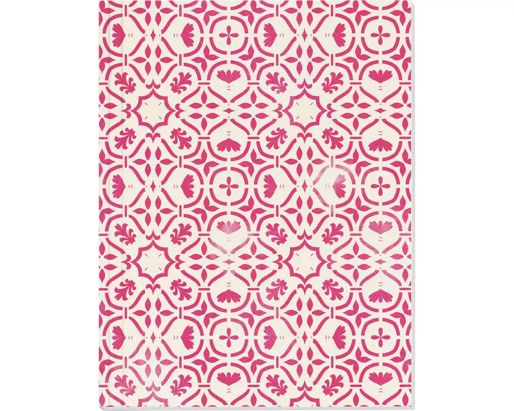 Der Zauber Indiens Großes Notizheft (A5) Motiv Rosa Kaleidoskop