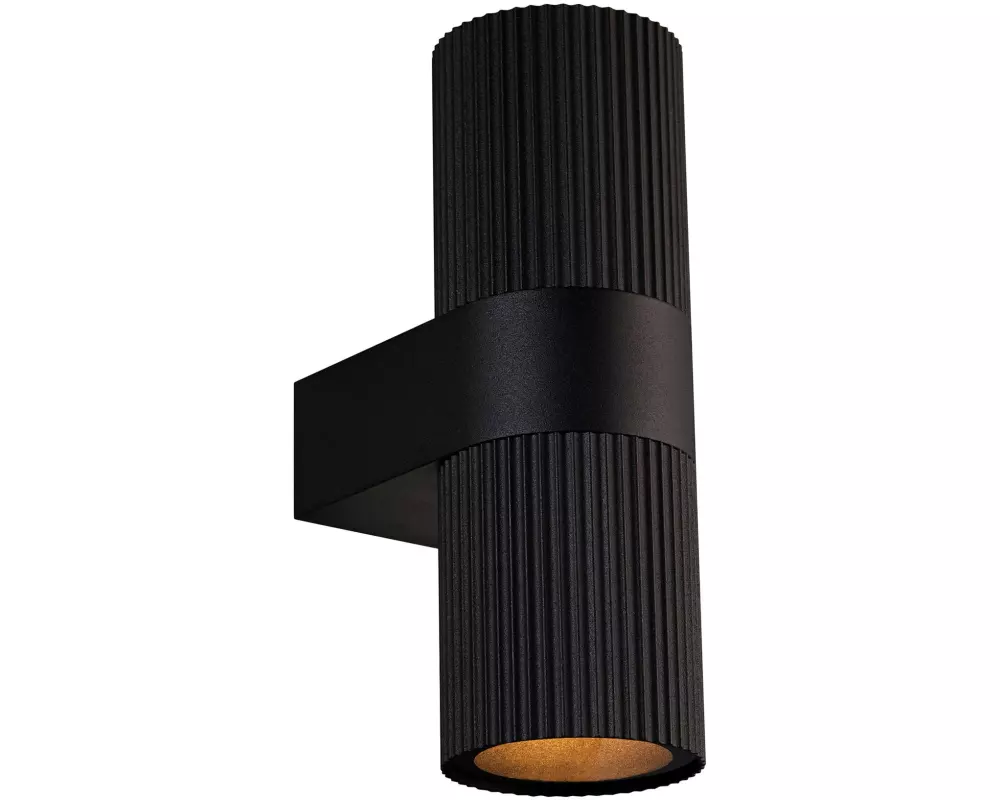 Nordlux Wandleuchte Kyklop Ripple GU10, IP54, 230 V, Schwarz