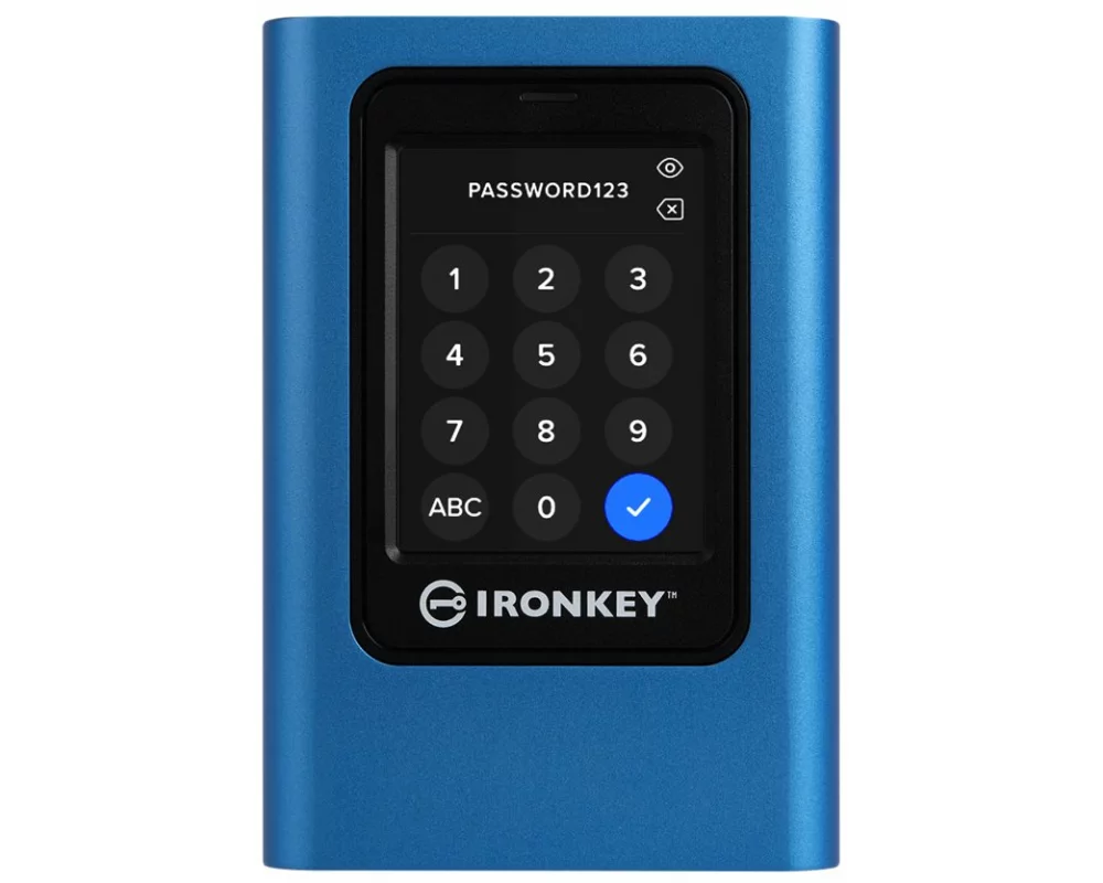 Kingston 7680GB, IronKey Vault Privacy 80, XTS-AES, 256-bit, Encrypted, External, SSD