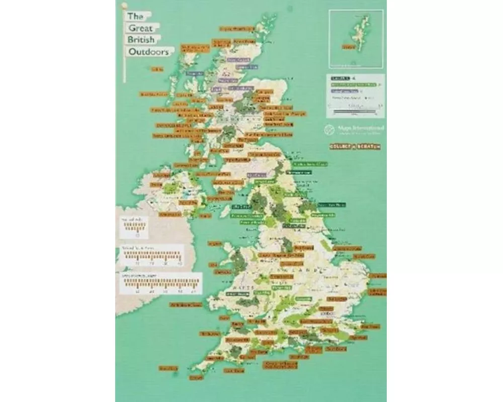 The Great British Outdoors - Collect and Scratch Map