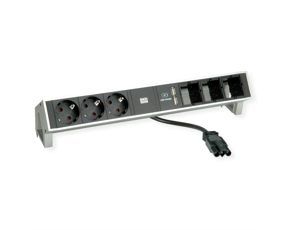 BACHMANN DESK2 2xCEE7/3 Strom 0,2m