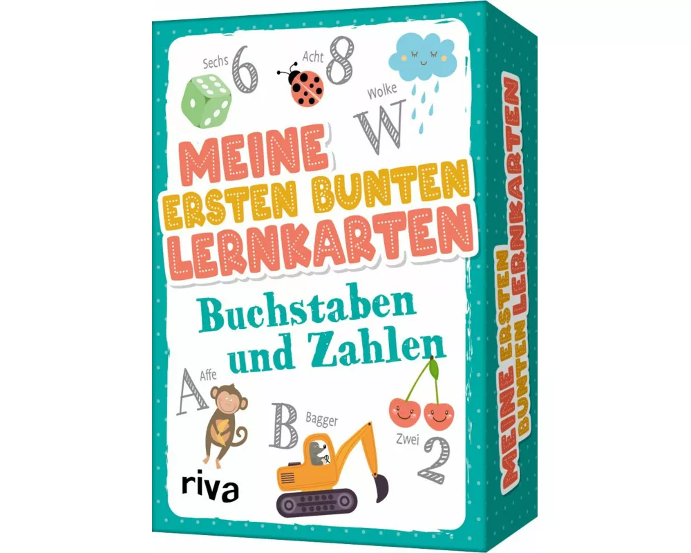 Meine ersten bunten Lernkarten – Buchstaben und Zahlen