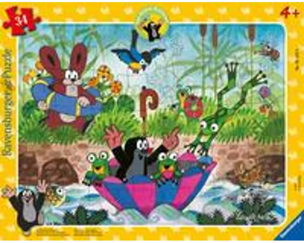 Kinderpuzzle 34 Teile - Der kleine Maulwurf - Badespaß mit Freunden