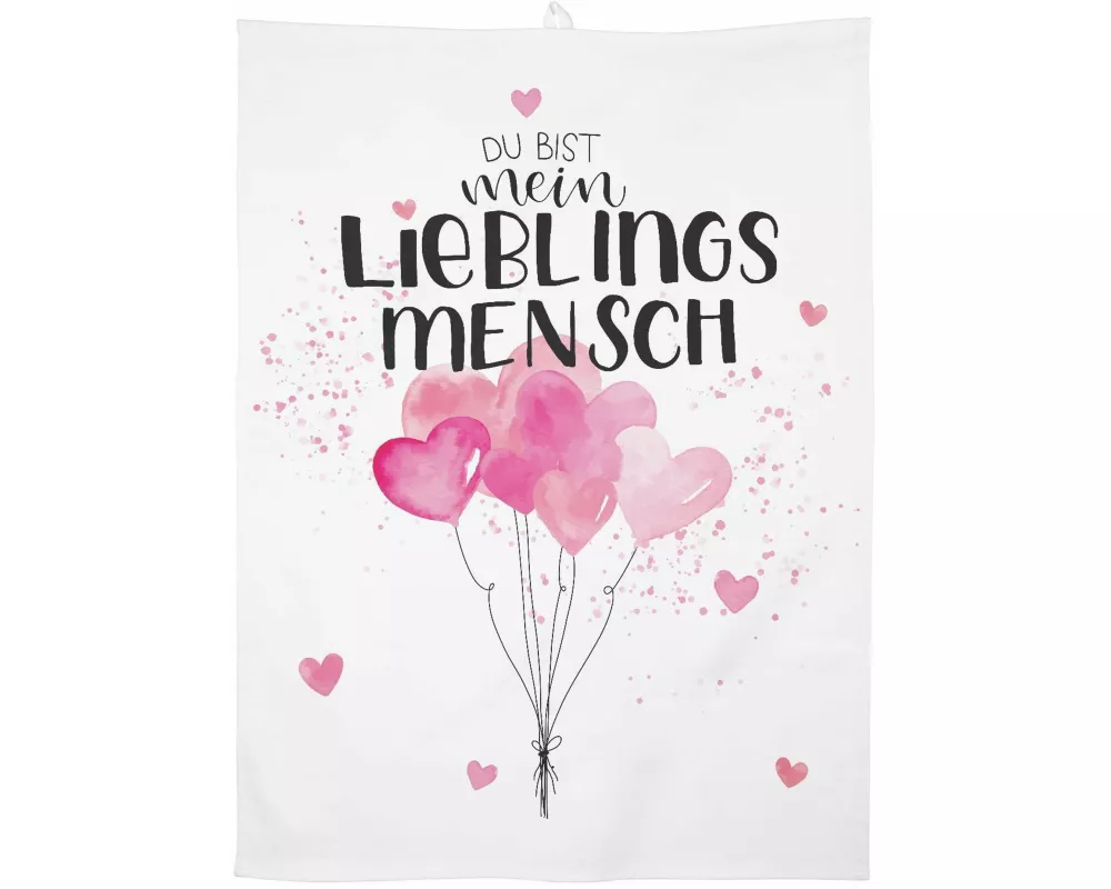GRUSS & CO 47104 Geschirrtuch Lieblingsmensch
