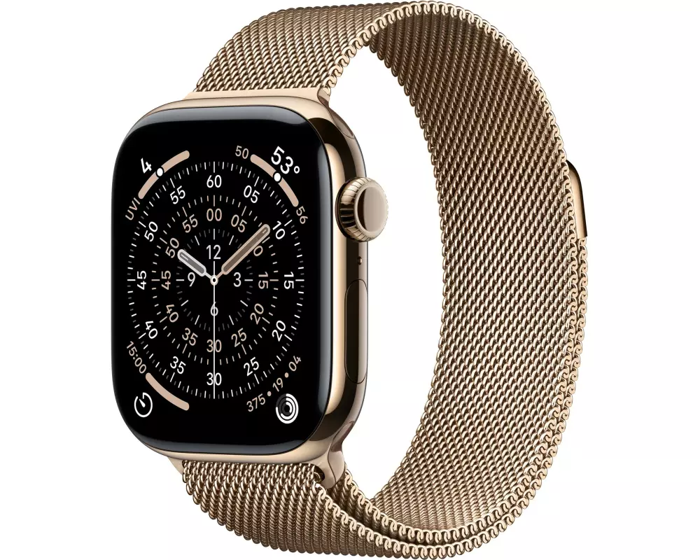 Apple Watch Series 11 42 mm LTE Gold Titanium Milanese Loop