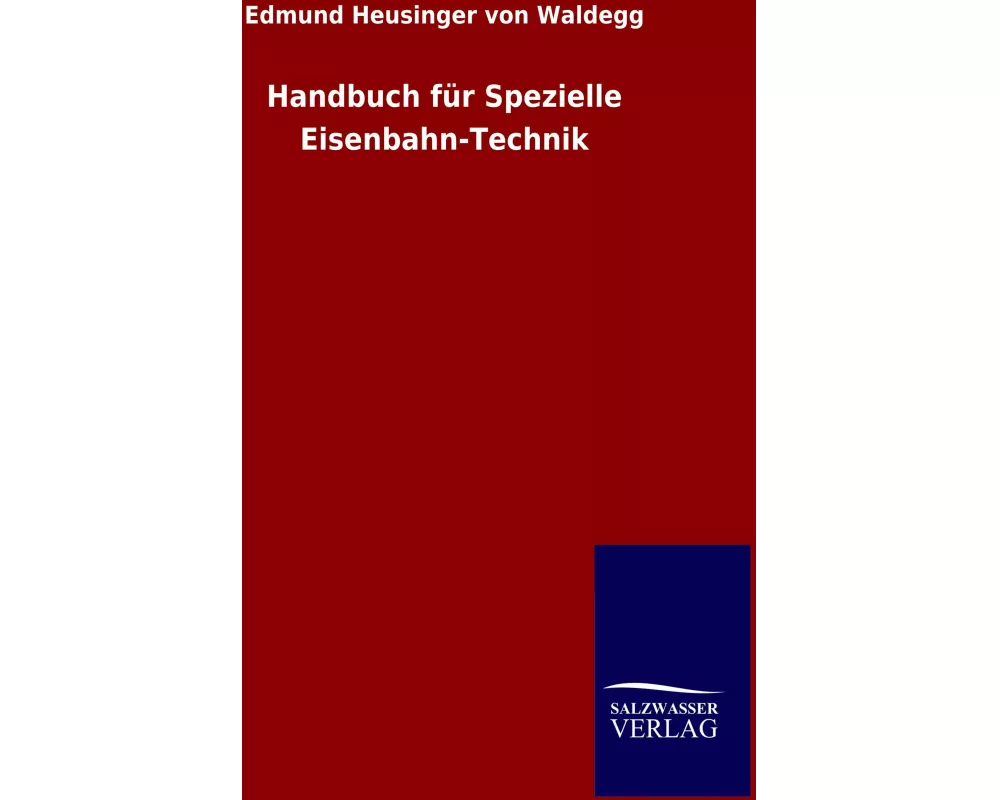 Handbuch fr Spezielle Eisenbahn-Technik