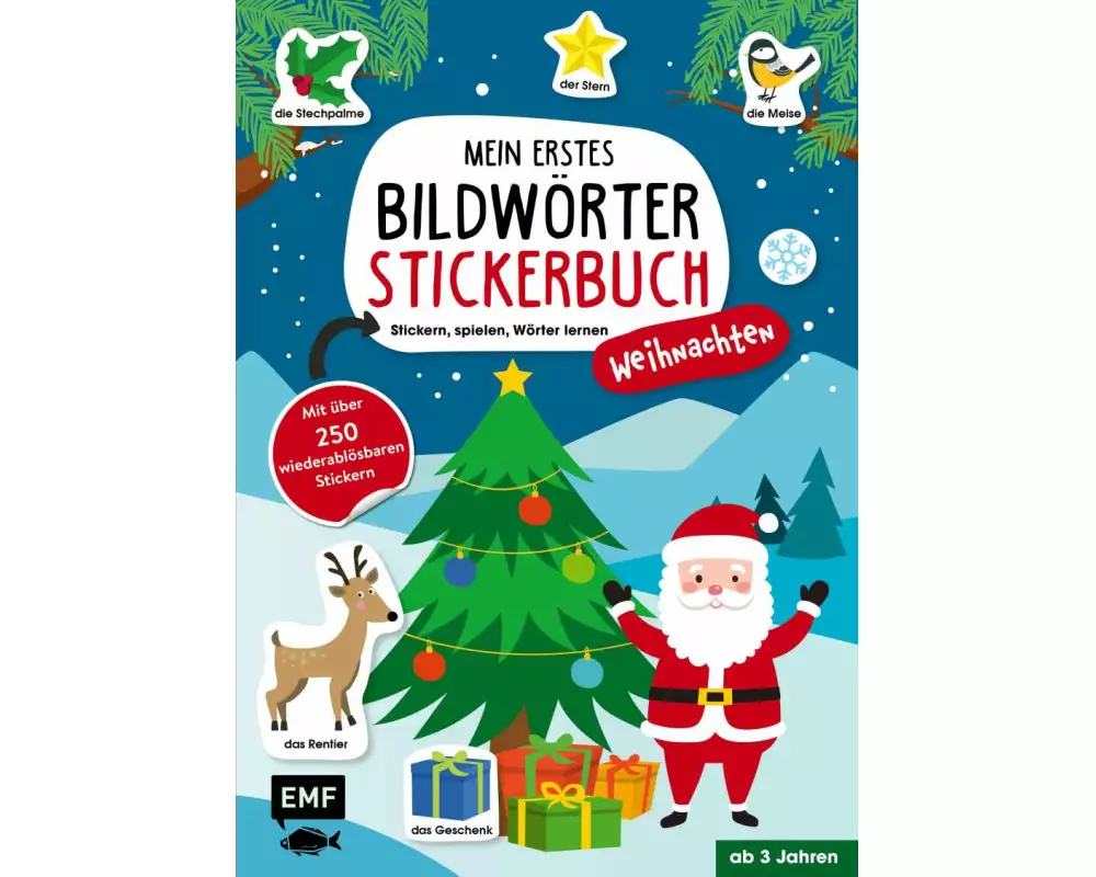 Mein erstes Bildwörter-Stickerbuch – Weihnachten