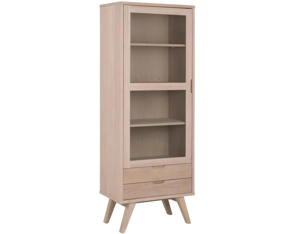AC Design Vitrine A-Line Hellbraun, 72 x 42 x 190 cm