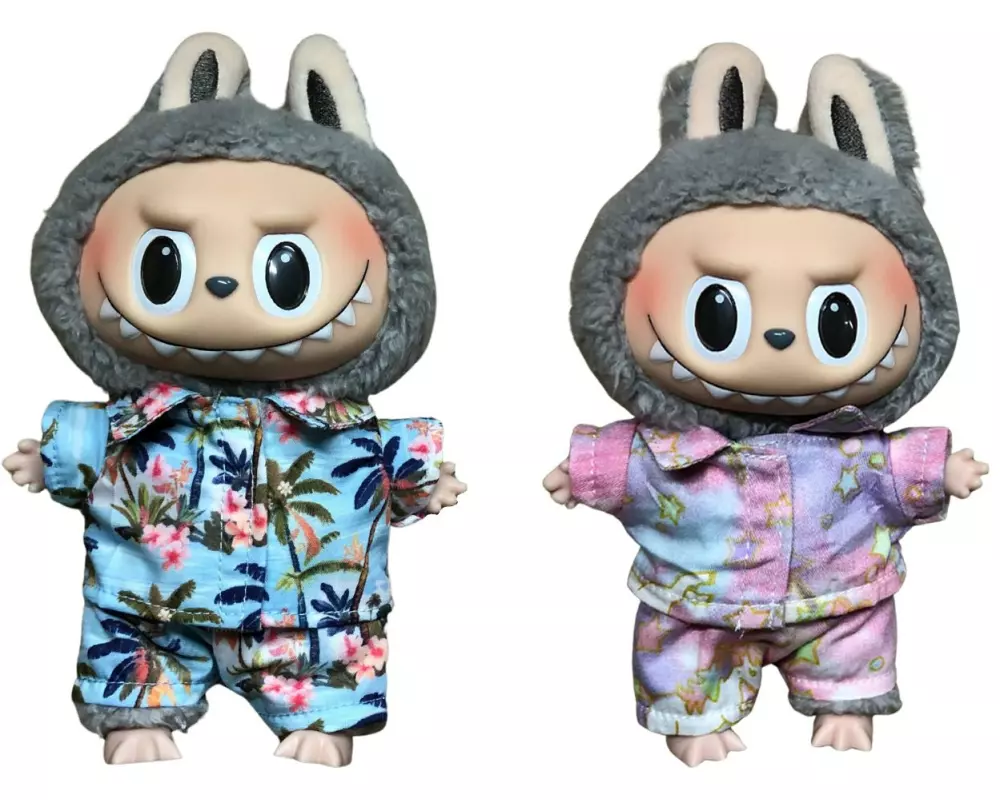 Nize Puppenkleidung Labubu Outfit Palme/Einhorn