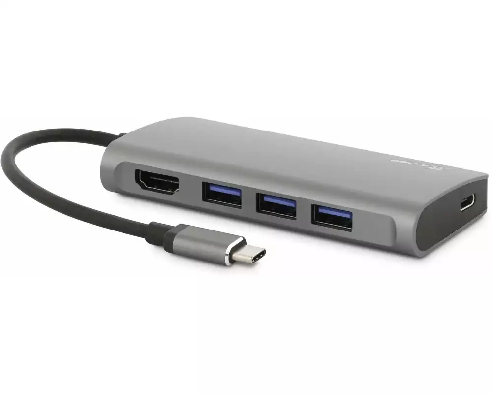 LMP Multiadapter USB Type-C – HDMI, USB 3.0, USB -C Grau