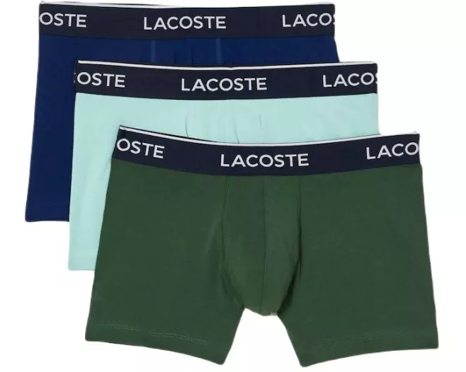 Lacoste Boxershort 3er Pack Dunkelblau/Dunkelgrün/Türkis, L