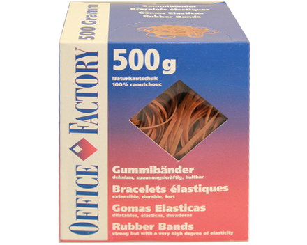 SMART OFFICE Gummibänder 80mmx3mm 605532 Naturkautschuk 500g