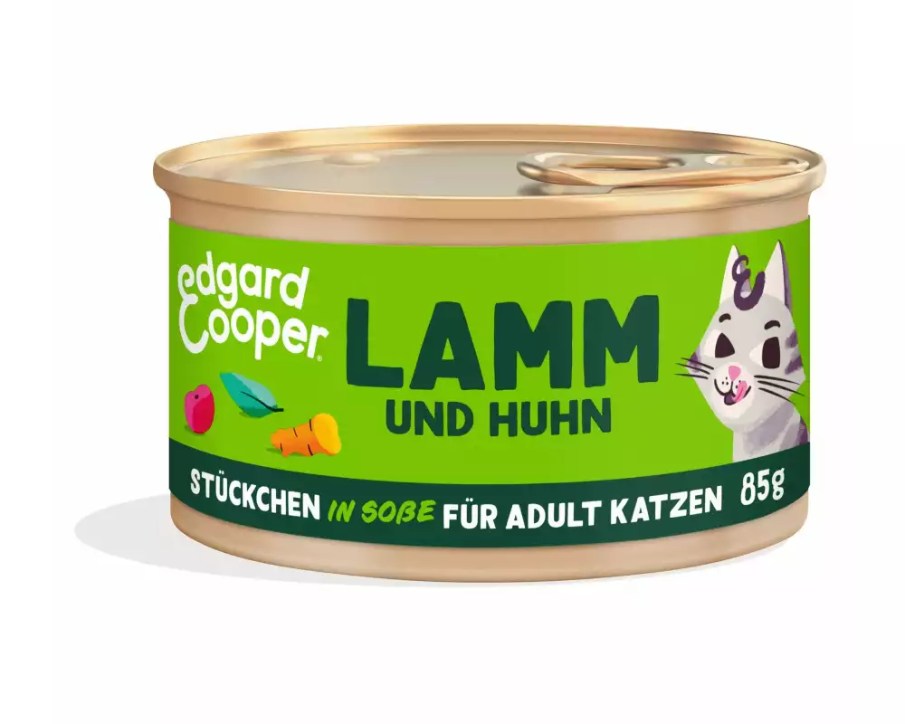 Edgard & Cooper Nassfutter Adult Lamm & Huhn, 18 x 85g
