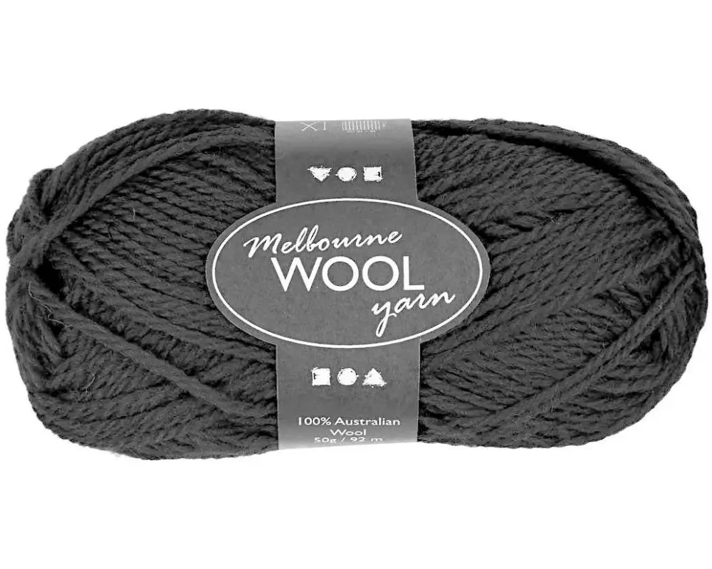 Creativ Company Wolle Melbourne Schwarz