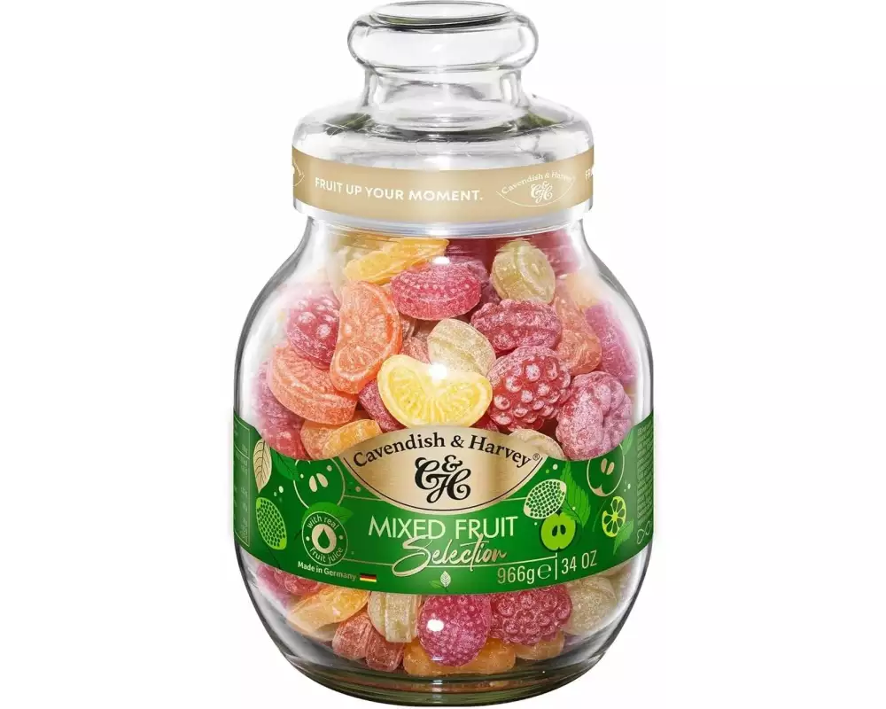 Cavendish & Harvey Mixed Friut Selection Bonbons im Glas 966 g