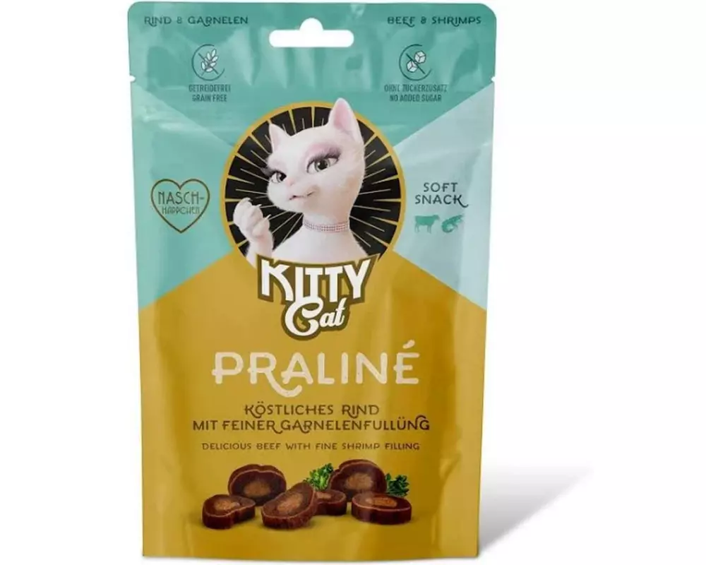 KITTY Cat Katzen-Snack KittyCat Praliné Rind, Garnele 10 x 50 g