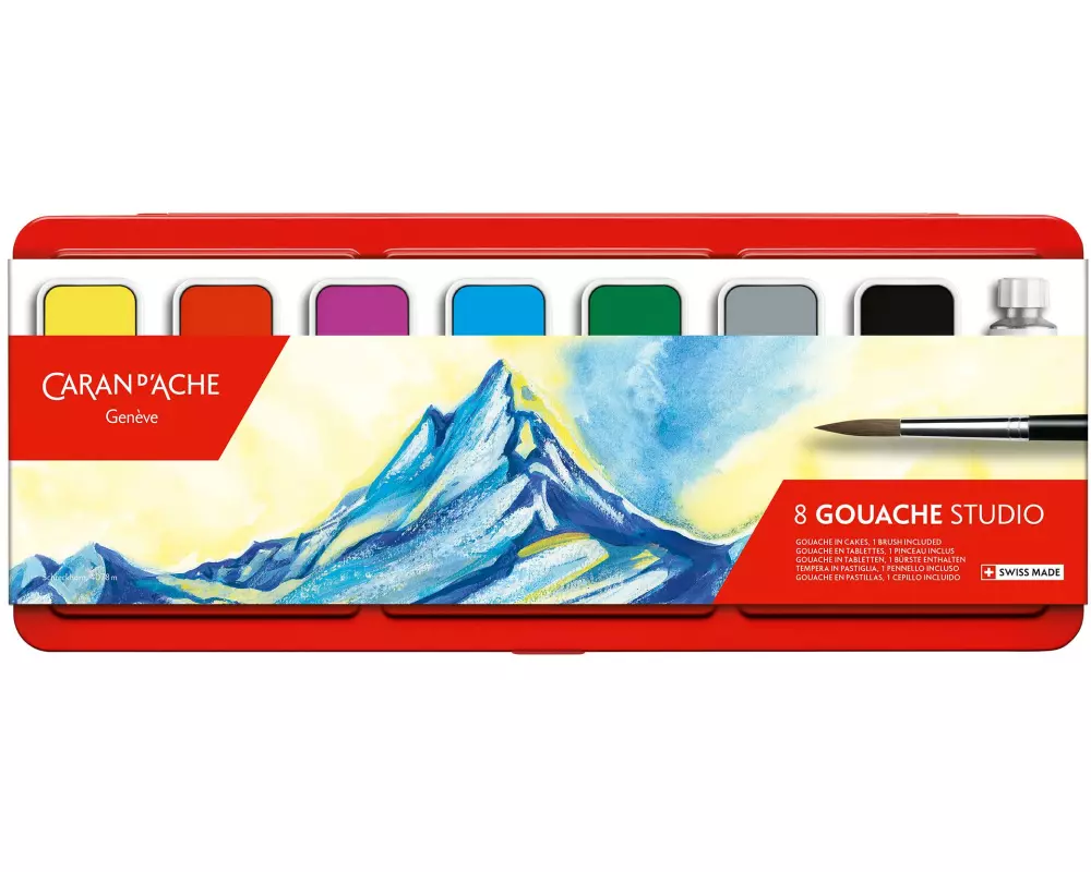 Caran d'Ache Wasserfarbe Gouache Studio 9-teilig