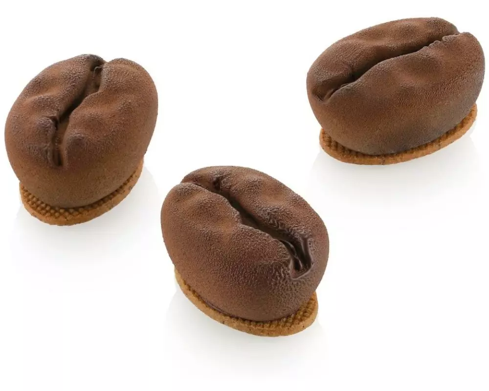 Silikomart Silikomart – Kaffeebohne 30 Silikon, mit Ausstecher