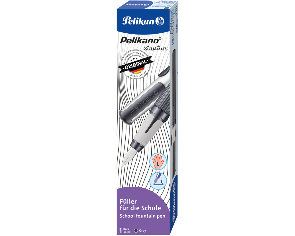 PELIKAN Füllhalter Structure L 824514 grau, Linkshänder