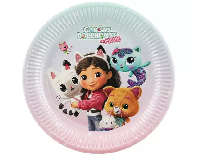 Partydeco Einwegteller Gabbys Dollhouse 6 Stück