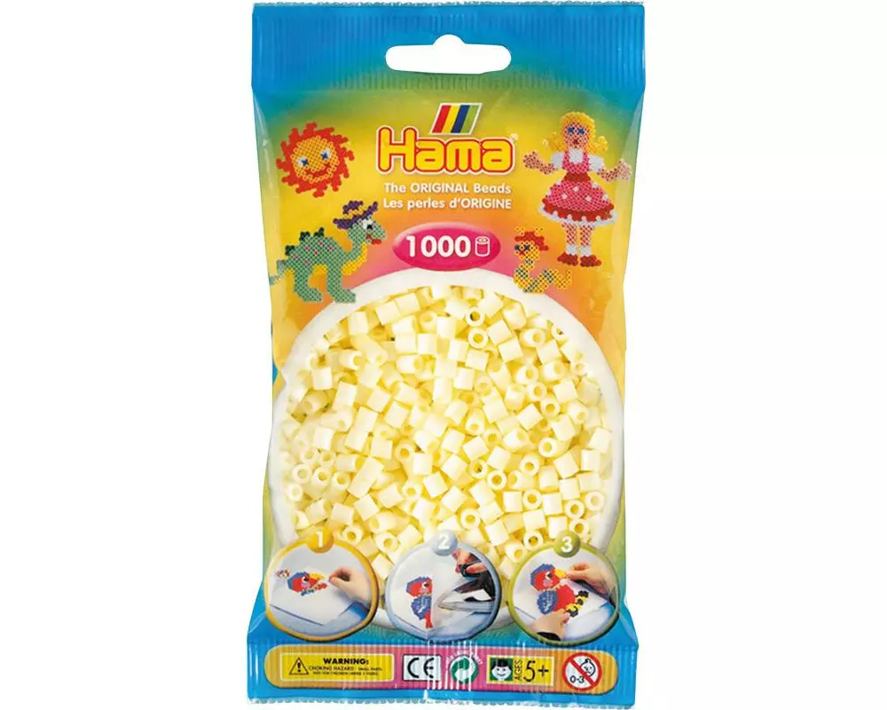 Hama Bügelperlen midi creme, 1000 Stk Gelb