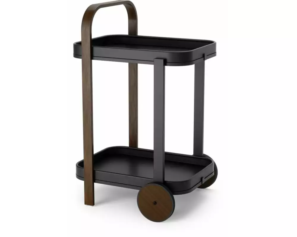 Umbra Servierwagen Bellwood 80 x 53 cm, Dunkelbraun/Schwarz