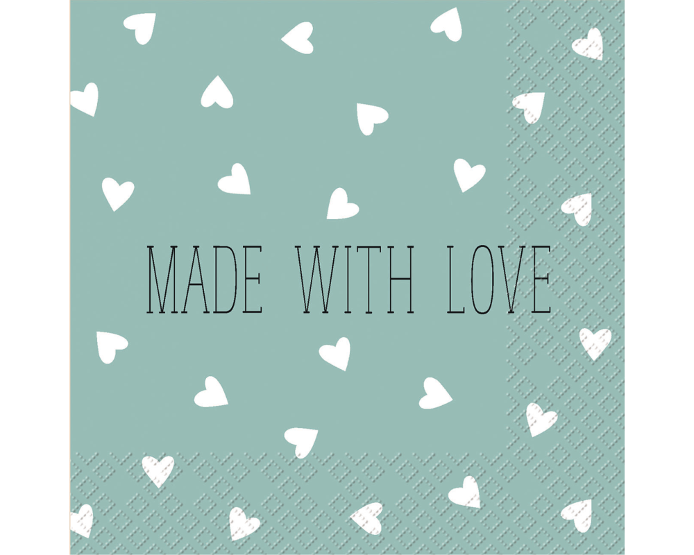 STEWO Serviette Leonce 25x25cm 2573600041 blau hell 20 Stück