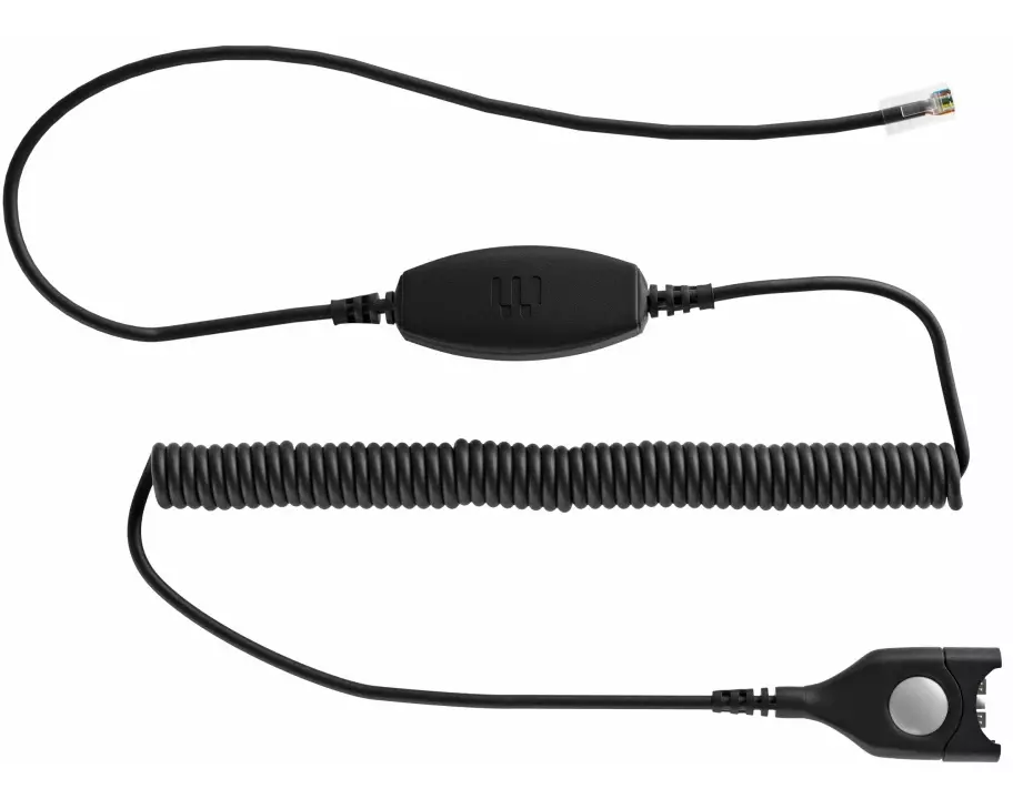 EPOS SENNHEISER CLS 01 Headset connection cable Code 01 with low microphone volume. EasyDisconnect to Modular Plug RJ 9