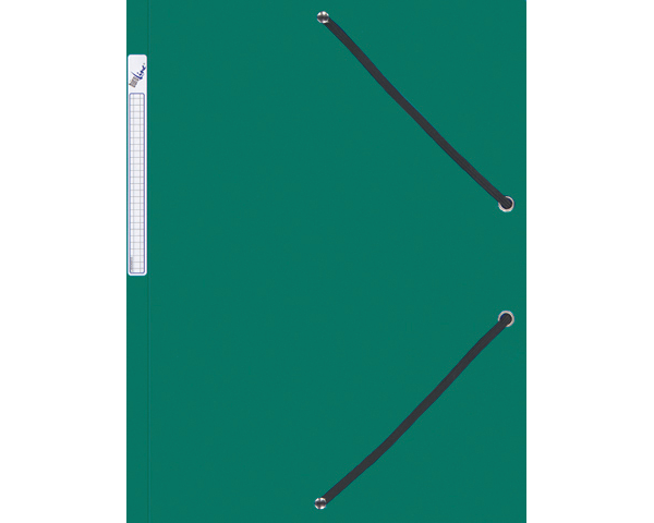 BÜROLINE Gummibandmappe A4 614493 grün, Kunststoff