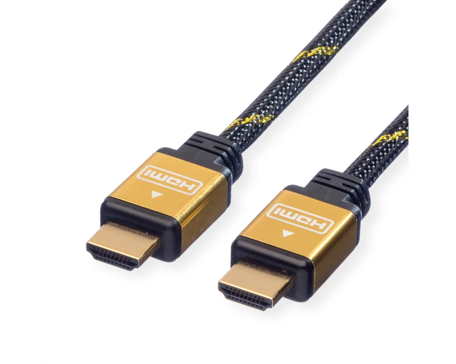 ROLINE HDMI High Speed Kabel, Eth. 11.04.5505 Gold, ST/ST, 2160p, 3D 5m