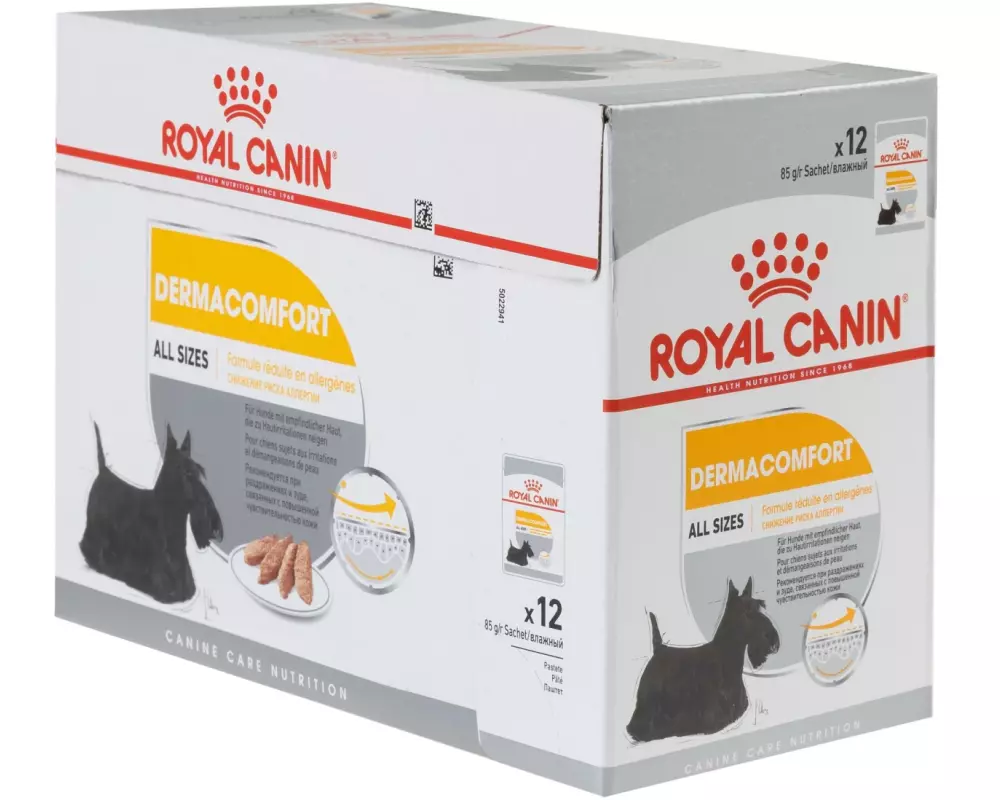 Royal Canin Nassfutter Care Nutrition Dermacomfort Mousse, 12 x 85g