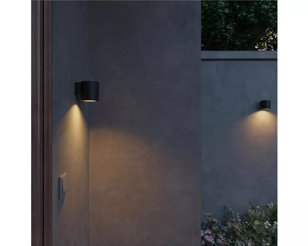 Philips Wandleuchte Outdoor Fylx GU10, max. 5W, IP44, Schwarz