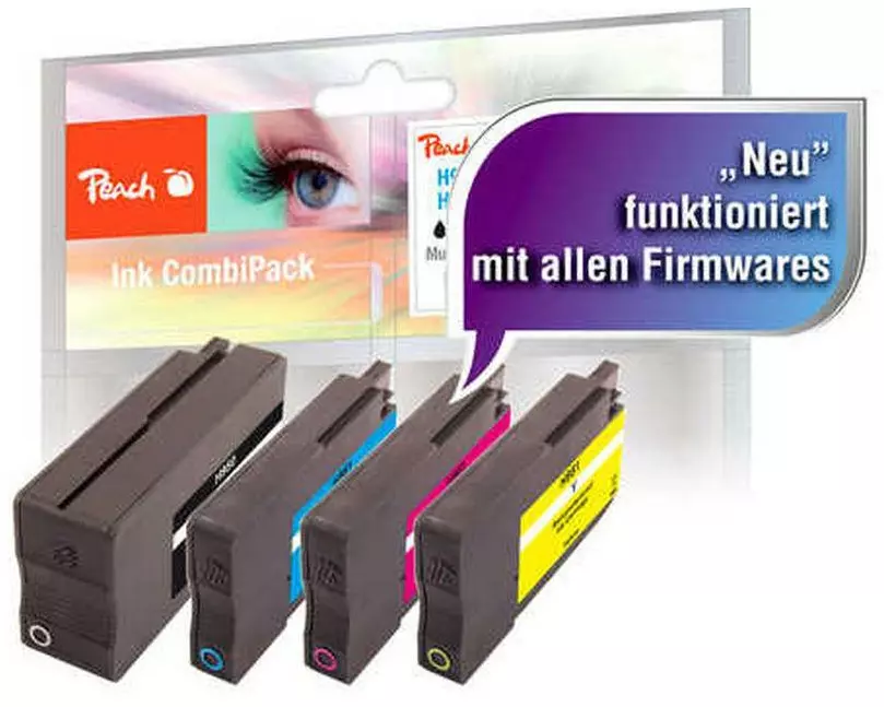 Peach Tintenset HP Nr. 950 / 951 BK, C, M, Y