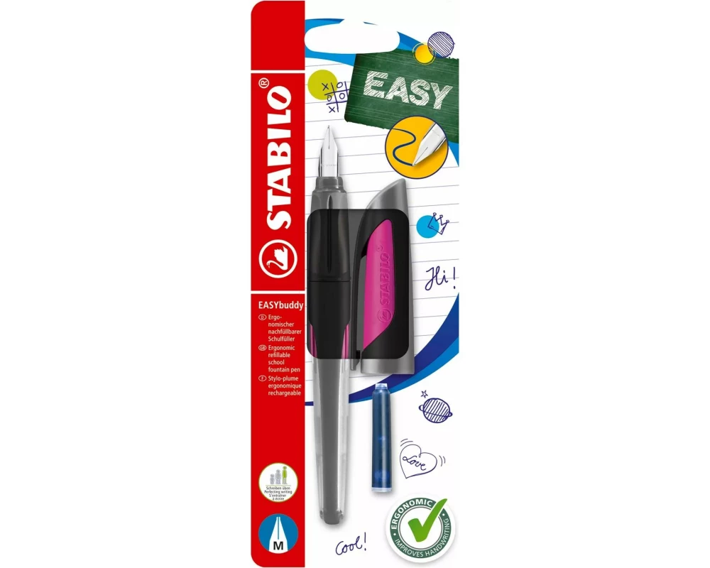 STABILO Schulfüller EASYbuddy Blister inkl. 1 Patrone blau