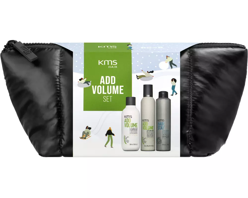 KMS HAIR ADDVOLUME Shampoo, Styling Schaum und Finishing Spray