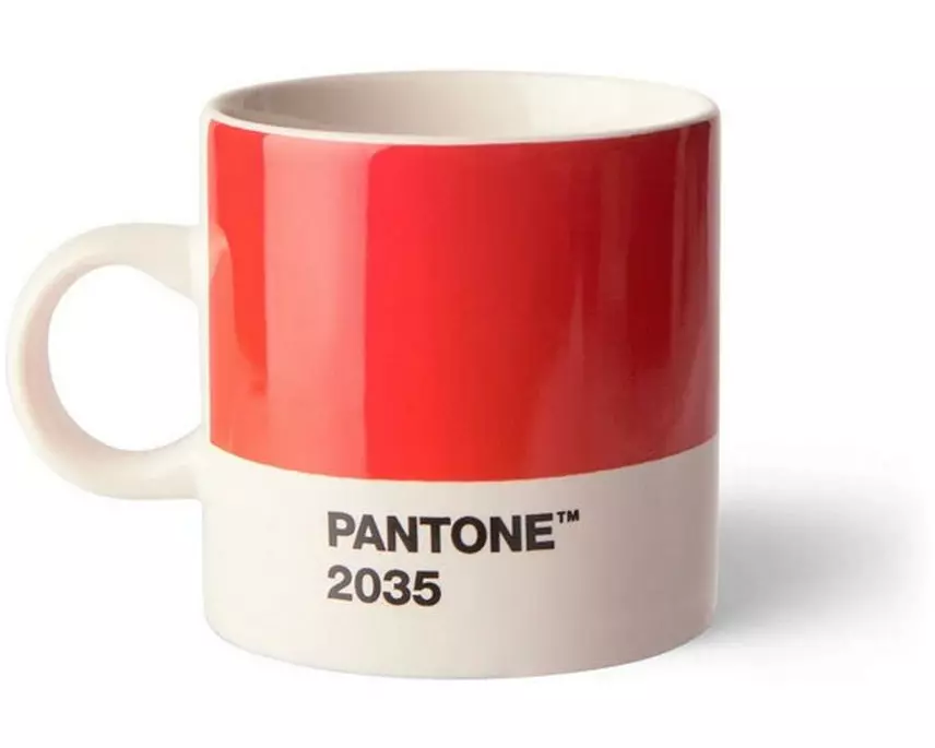 Pantone by Copenhagen Design Espressotasse 120 ml, 1 Stück, Rot