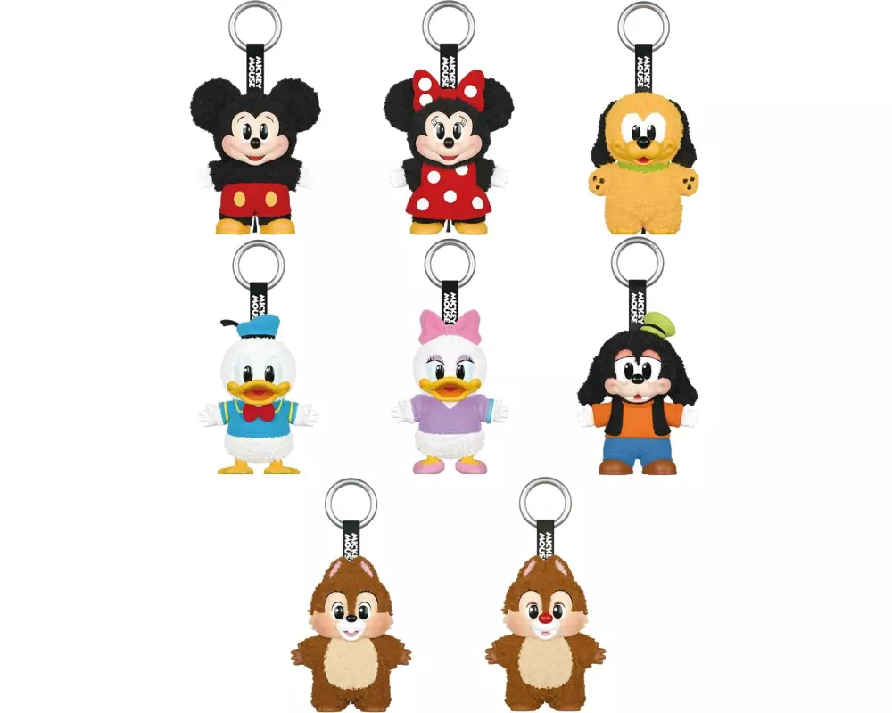 Pop Mart Plüsch-Anhänger Mickey Family Cute Together Series Blind Box