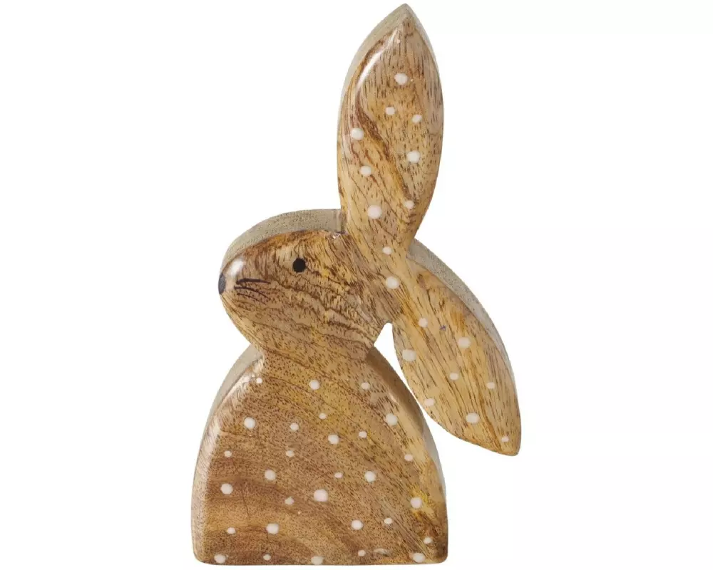 Boltze Aufsteller Hase Merel, Holz, 19.8 cm