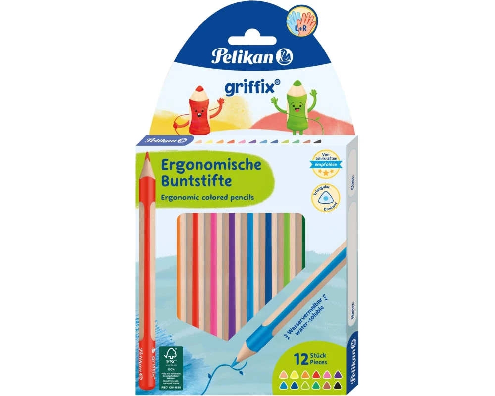 Pelikan Farbstifte Griffix 12 Farben
