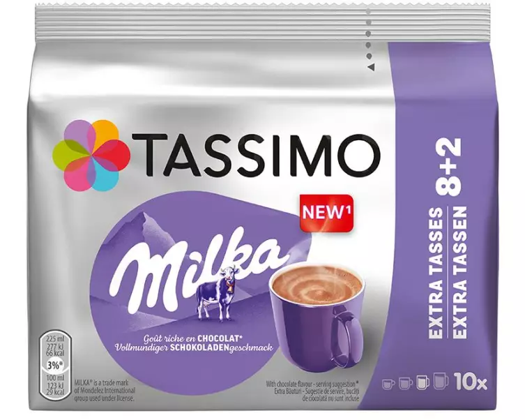 TASSIMO Kaffeekapseln T DISC Milka Kakao-Spezialität 10 Portionen
