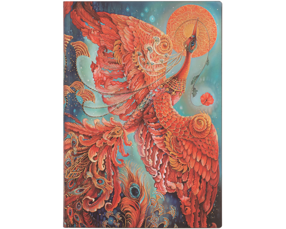 PAPERBLANKS Notizbuch Glücksvögel Midi FB8212-5 unliniert, 176 S., bunt