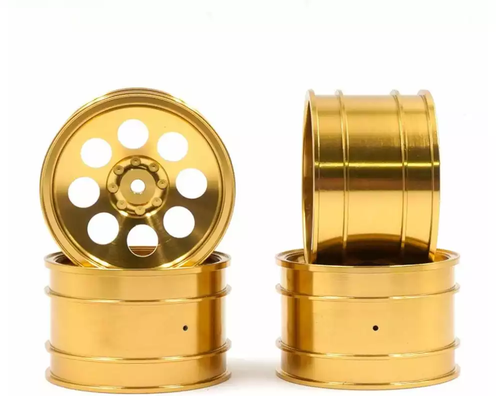 Yeah Racing Felgen Aluminium CNC 8-Speichen, Gold Buggy 1:10