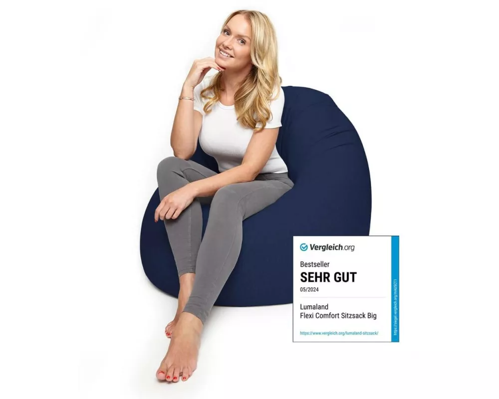 Lumaland Sitzsack Flexi Comfort 320 L, Nachtblau